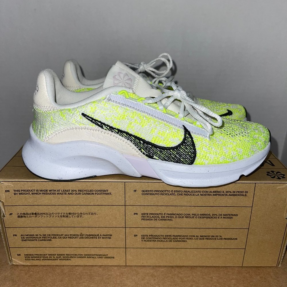 WOMEN'S NIKE SUPERREP GO 3 NN FK (DH3393 175) GREY-PHANTOM SIZE 7, 8, 8.5, 11 - Picture 5 of 8